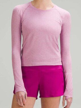Lululemon Swiftly Tech Long-Sleeve Shirt 2.0 *Race Length Pink Peony Velvet Dust